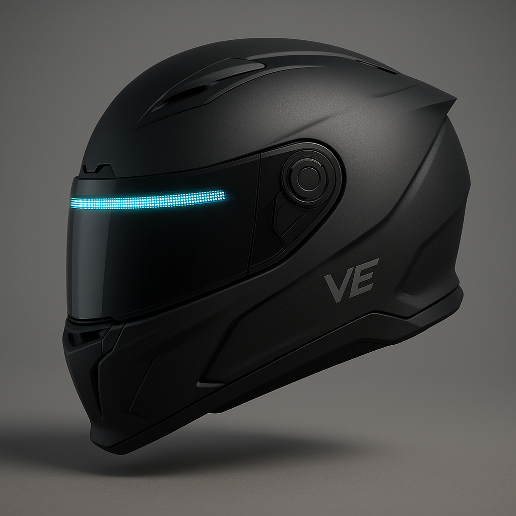 Modern motorcycle helmet and accessories